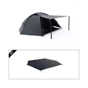 도쿄크래프트 나이트로버 2P 블랙 + 그라운드 시트 세트