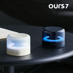 1+1 아워스7 휴대용 미니 블루투스 스피커 맥세이프 LED 무드등 OSPA1
