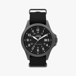 타이맥스 익스페디션 태양광 충전 밀리터리시계 41mm 블랙 TW2Y31800