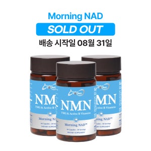 인피니영 모닝 NAD, 고용량 NMN 1회 섭취 500mg, 총 60 베지캡슐, 3병세트