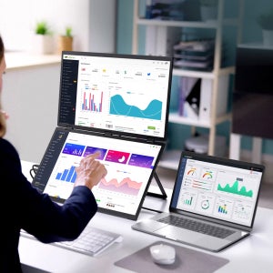 모비디안 ZEUSLAP 제우스랩 Z15WT 15.6인치 39.6cm 듀얼 휴대용 포터블 터치 모니터 HDR 삼성 DEX 지원 게이밍