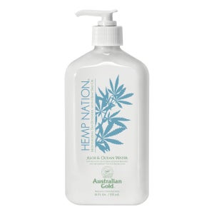 오스트레일리안골드 헴프네이션 탠 익스텐더 바디로션 알로에오션워터, 535ml, 1개