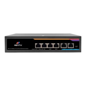 NEXT-POE506-TP AI지능형 10/100Mbps POE+60W 2포트 업링크TP 스위치