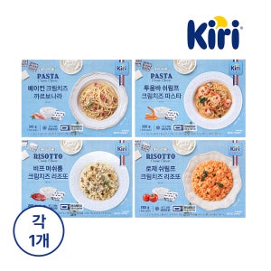 끼리 크림치즈 간편식 밀키트 4종 SET (파스타 2종+리조또 2종) 1.14kg, 1개