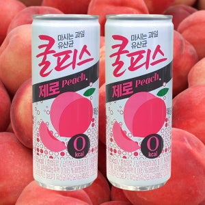 쿨피스 복숭아 제로 230ml 60캔 음료수 캔음료 쿨피스캔