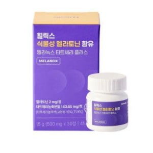 힐릭스 식물성 멜라토닌 함유 멜라녹스 타트체리 플러스 500mg x 30정 1개월분