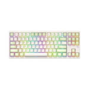 COX CF87 유선 무선 블루투스 기계식 키보드 말차크림티, 오렌지축