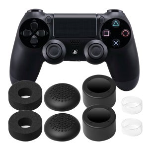 소니 플레이스테이션 PS4 듀얼쇼크 호환 게이밍 아날로그 스틱 어시스트 에임링 스틱캡 올인원 키트