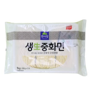 생중화면 면사랑 1kg 10개 1박스 각형 상온보관 중화면 짜장면 짬뽕면 업소용