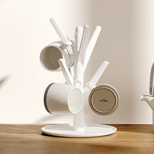 컵걸이 컵 거치대 건조대 꽂이 건조 정리대 스탠드형 텀블러 수납 정리 트레이