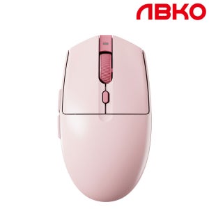 앱코 A102 3모드 스탠다드 그립 게이밍 유무선 마우스 핑크