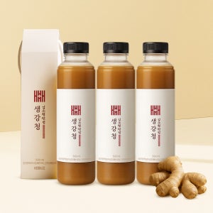 헤밀레 김소형원장 생강청 물 한방울 넣지 않은 국내산 생강차 500ml, 3개