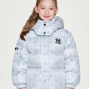[MLB 키즈] 모노그램 빈티지 DTP 숏 덕다운 NY (Silver) 7ADJM0256