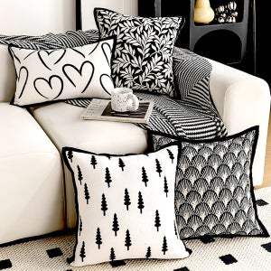 유럽풍 모노톤 쇼파쿠션 고급 인테리어 쿠션커버 45x45 30x50