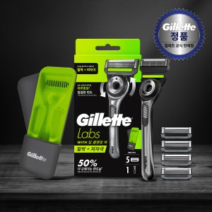 질레트랩스 딥클렌징바 핸들+면도날5입+트래블케이스