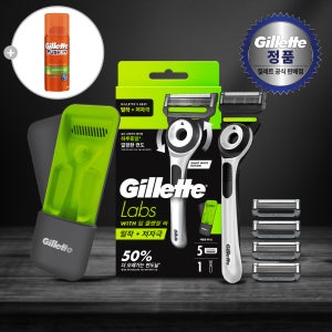 질레트랩스 딥클렌징바 샤프 화이트 에디션 핸들+면도날5입+트래블케이스+[증정]미니젤