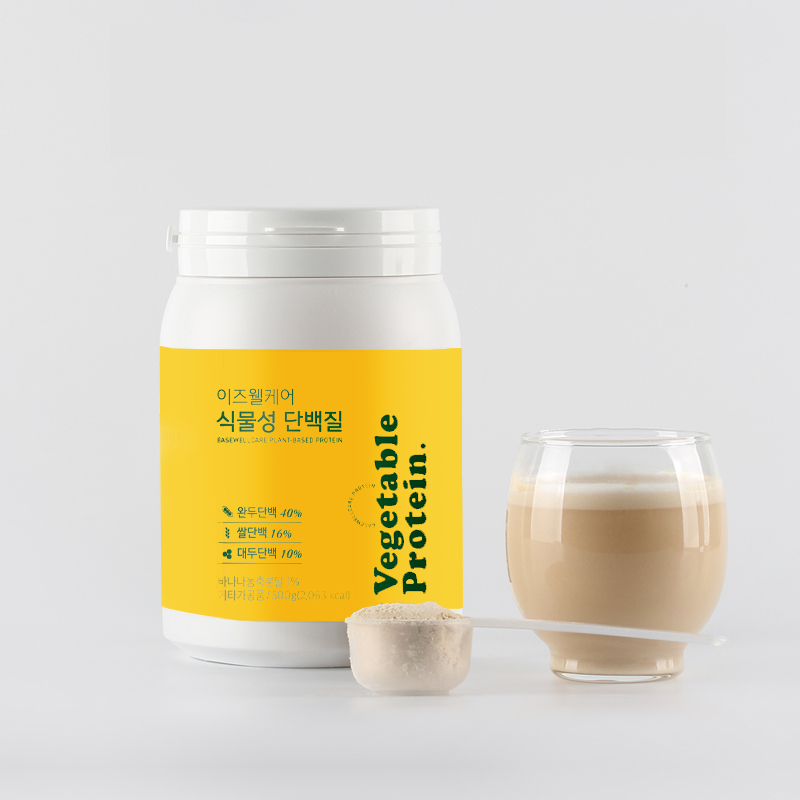 이즈랜드 식물성 <b>단백</b>질 쉐이크 완두콩 <b>대두단백</b> 바나나맛 식사대용 파우더