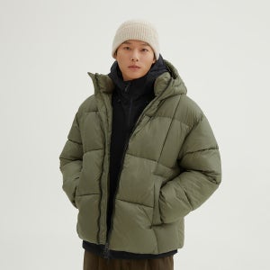 스파오 후드 푸퍼 (립스탑) SPJPG11C21