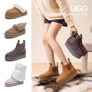 어그 여성 UGG 1910 첼시부츠 플랫폼 키높이 앵클 겨울 방한화