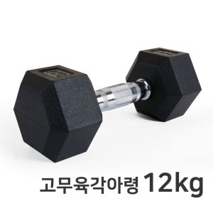 스타 고무육각아령 ER106-12(12kg) 고무재질 덤벨