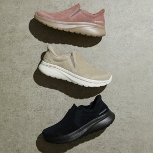 [스케쳐스] 여성 고워크 아치핏 엔조이 스웨이드 슬립인스