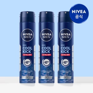 니베아 맨 데오드란트 스프레이 쿨 킥 200ml X 3개