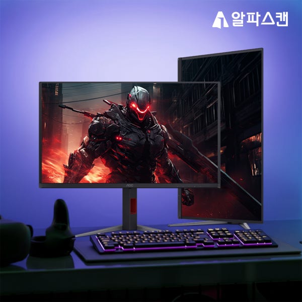 알파스캔 AOC Q27G4KD 게이밍 OLED 500 QHD 프리싱크 HDR 무결점 모니터