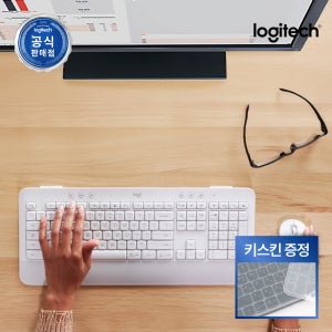 [키스킨증정][N배송] 로지텍코리아 공식 시그니처 MK650 콤보 무선 키보드 마우스 세트 오프화이트, 멤브레인