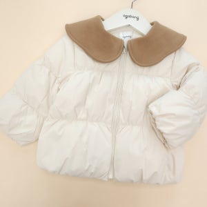 아가방 겨울 아기 바람막이 보온 점퍼 경량패딩 키즈 돌아기 간절기 OD크림코지 다운점퍼