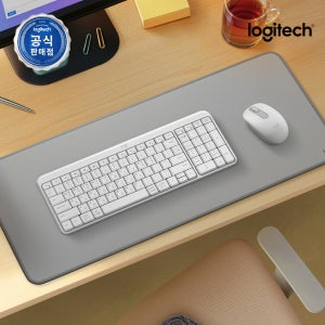 [N배송] 로지텍코리아 공식 MK250 콤보 수신기미포함 무선 키보드마우스 세트 오프화이트, 멤브레인