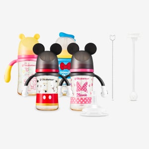 더블하트 PPSU 디즈니 이유실감 빨대컵 올인원 세트(젖병+핸들+빨대꼭지+추빨대&브러시)