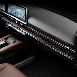 아이오닉6 페이스리프트 악세사리 대쉬보드 프레임 커버 카본 몰딩 튜닝 용품 엠비언트 무