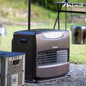 신일 팬히터 1200 캠핑 이동식 기름 난로 대용량 브라운