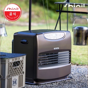 신일 팬히터 1200 캠핑 이동식 기름 난로 대용량 브라운