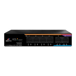 NEXT-POE606F AI지능형 POE+60W 2포트 Uplink TP 스위치허브