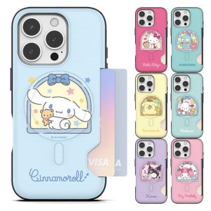 아이폰15 프로 맥스 케이스 산리오 윈도우 포차코 헬로키티 쿠로미 시나모롤 투카드 맥세이프