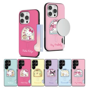 갤럭시S25 울트라 케이스 산리오 윈도우 투카드 맥세이프 헬로키티 포차코 쿠로미 시나모롤