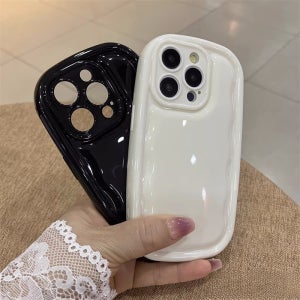 아이폰 타원 아크 XR 12 8 14 15 X 11 13 16 범퍼 프로 유광 미니 프로 맥스 고급 올 블랙 화이트 에어백 스마트톡 실리콘 젤리 케이스