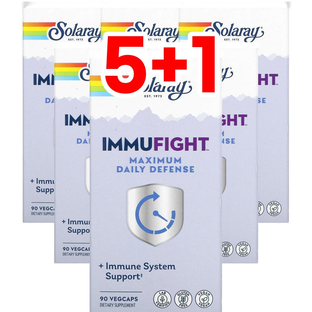 [5+1] 솔라레이 <b>이뮤파이트 맥시멈 데일리 디펜스</b> 90베지캡슐