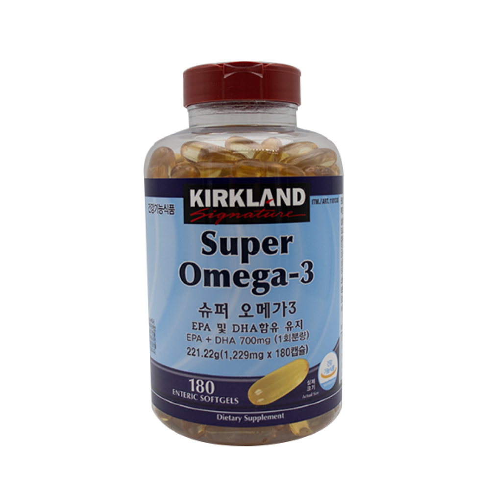 코스트코 커클랜드 <b>슈퍼 오메가</b>3 1229mg x 180정 캐나다산 고함량