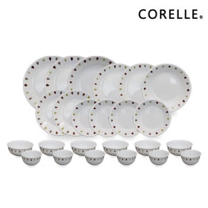 코렐 씨드 접시 그릇 홉식기 6인세트 24P