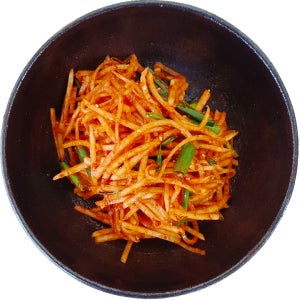 맛있는 국산 무생채 전라도 맛집 채지 비빔밥 무김치 업소용 주문 2kg, 1개