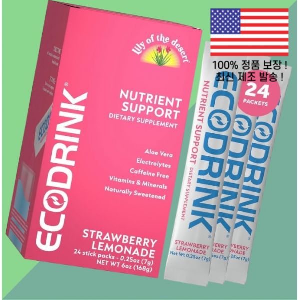<b>에코드링크</b> 종합<b>비타민</b> <b>멀티비타민</b> 에너지 파우더 가루 분말 <b>드링크</b> 믹스 <b>베리</b>맛 30팩 Eco Drink EcoDrink Multivitamin Energy Powder 30 Pack