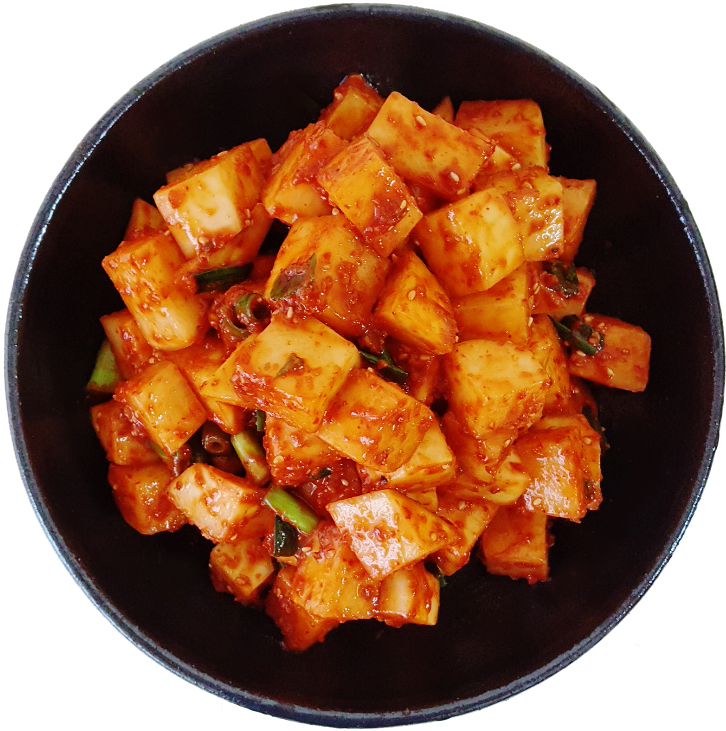 맛있는 국산 깍두기 전라도 맛집 무김치 주문 업소용 설렁탕 곰탕 국밥 3kg, 1개