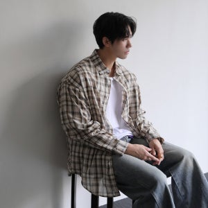 빈티지 마드라스 체크 셔츠