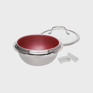 쿡셀 홀로그램 큐브 싱글 가마솥 레드 22cm