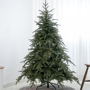 (N배송) 크리스마스 트리 나무 무장식 고급 캐롤라이나 150cm (우산식) 전나무 PE PVC 매장 소품 데코 꾸미기 용품