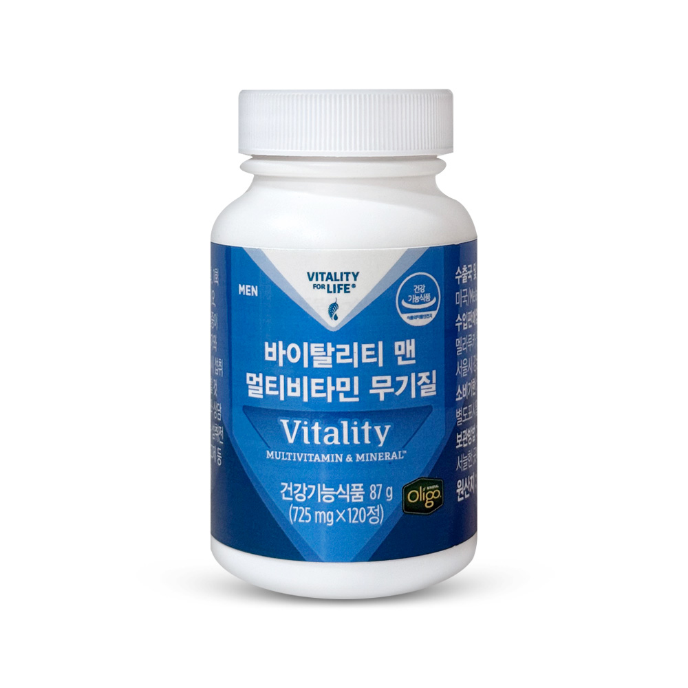 <b>멜라루카</b> 바이탈리티 멀티비타민 무기질 맨 (120정)