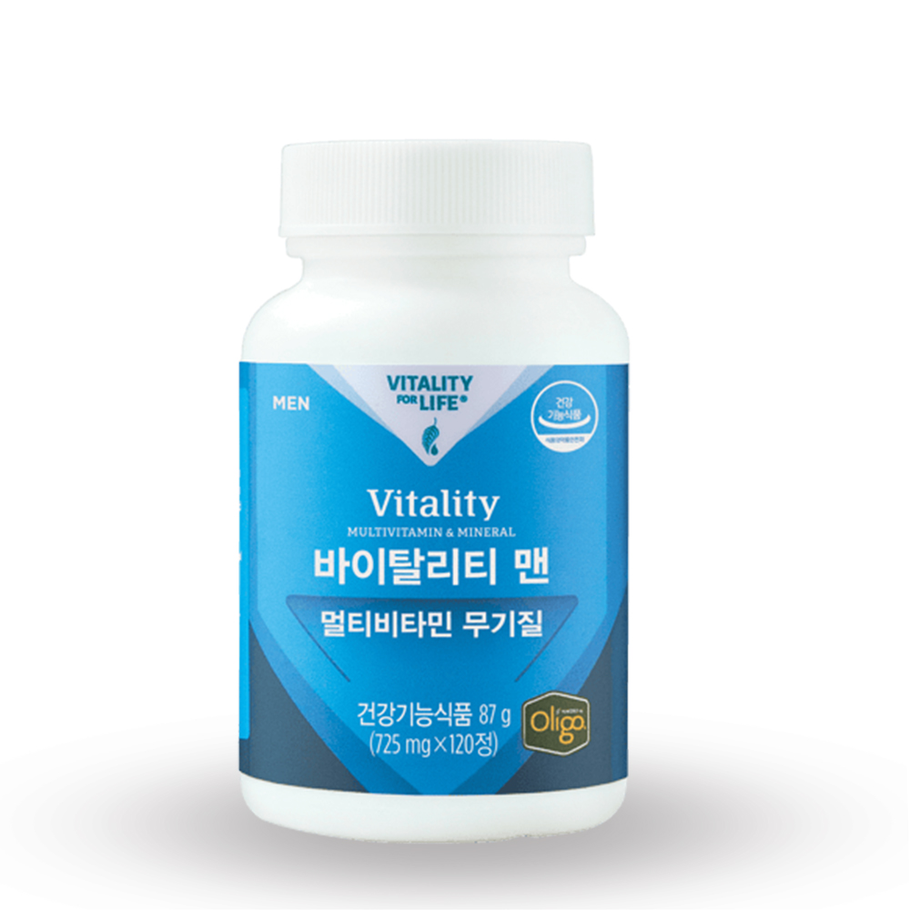 <b>멜라루카</b> 바이탈리티 멀티비타민 무기질 맨 (120정)
