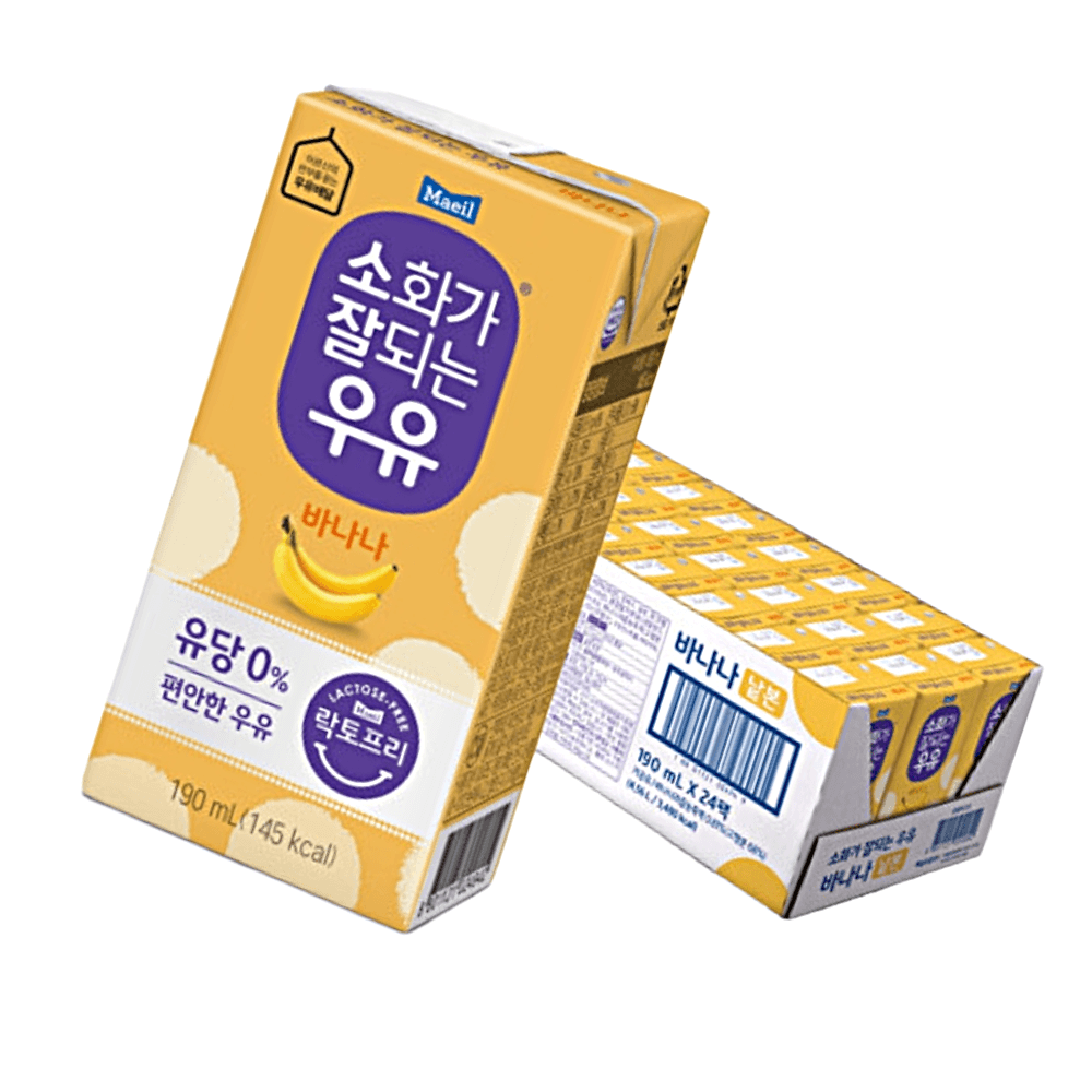 매일 바나나우유 소화가잘되는우유 멸균